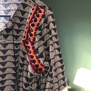 Embroidered 3/4-Sleeve Lucky Brand Blouse